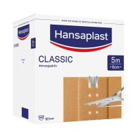 Hansaplast classic, textiler Wundschnellverband, unsteril, 5,00 x 8cm